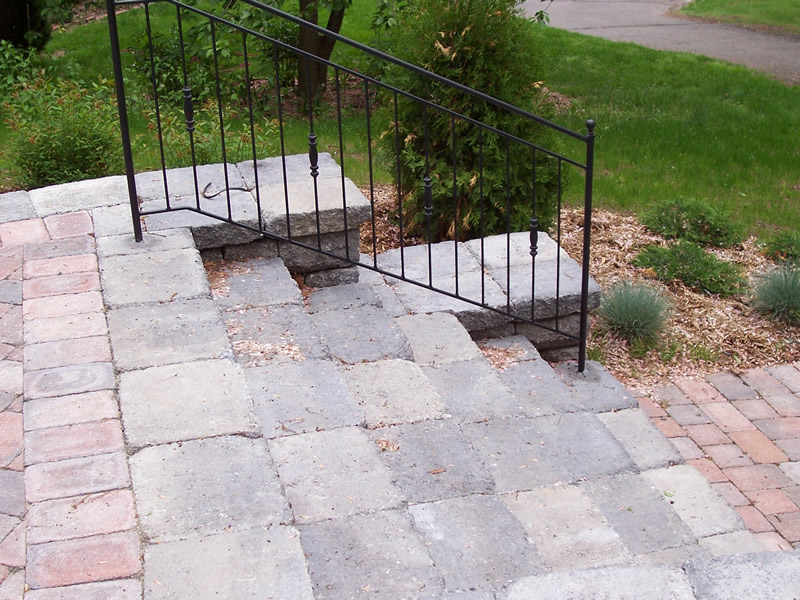 Stone wall and steps project