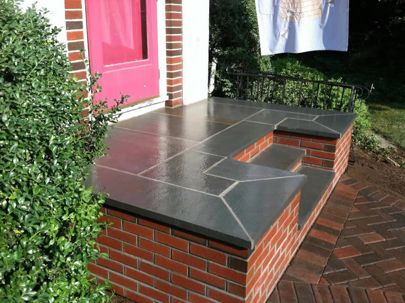 Stone wall and steps project