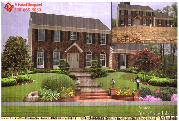 Before and after landscape transformation by Nearly Nature Landscaping